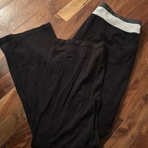 HYBA Black/Gray/White Yoga Pants XL